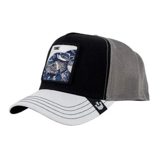 Goorin Bros. cappello v2 snake 101-1342 con visiera unisex misto poliestere nero/bianco