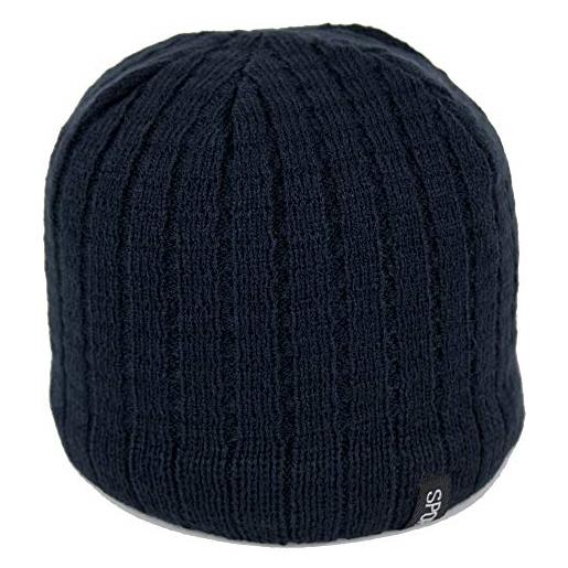 Emila zuccotto uomo cappello invernale lana da ragazzo berretto maglia a costine caldo di moda donna ragazza elasticizzato cuffia casual sportivo regalo natale winter autunno inverno 2025 2026 blu
