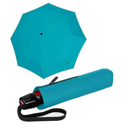 Knirps ombrello tascabile t. 200 duomatic solids - on to automatico - pieghevole - antitempesta - antivento, menta, 98 cm