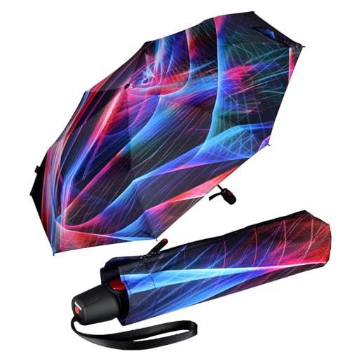 Knirps ombrello t. 200 medio duomatic, prisma di spheres, 98 cm