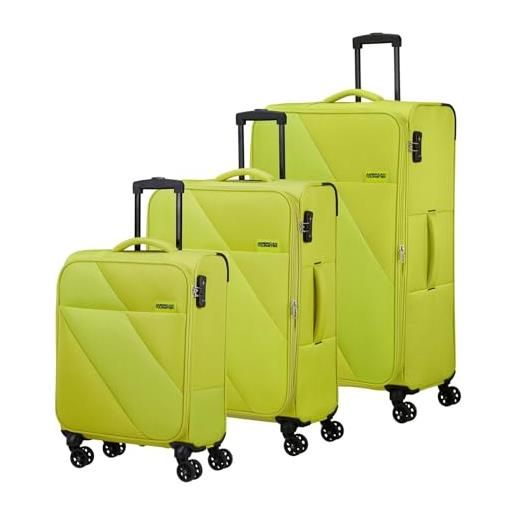 American Tourister sun break - set di 3 valigie, verde (lime)