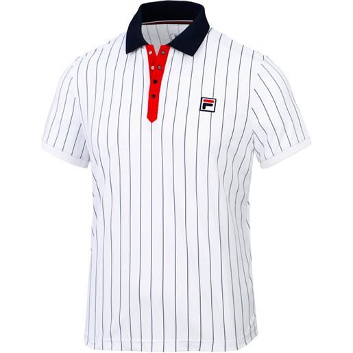Fila maglietta da uomo Fila polo stripes white/stripes l
