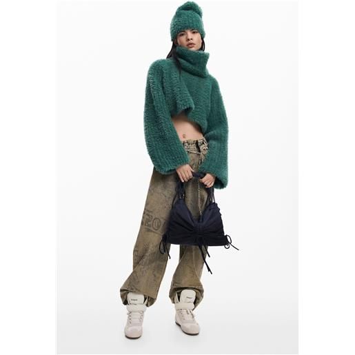 Desigual pack maglione crop e cappello