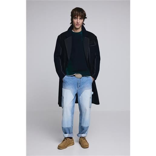 Desigual cappotto lungo a righe