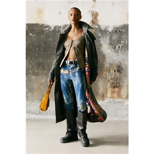 Desigual blusa aderente con spalline