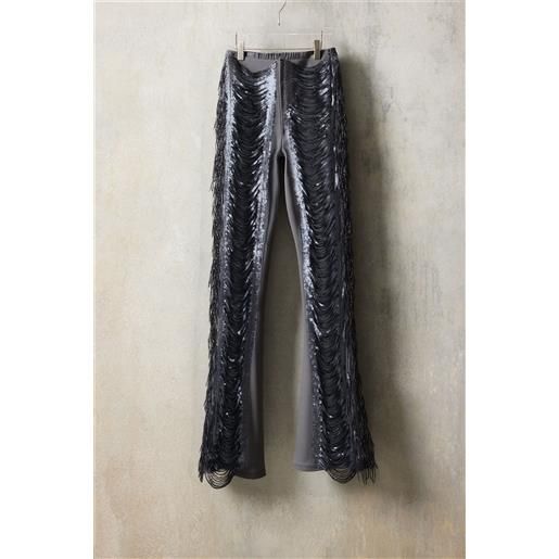 Desigual pantaloni con strisce di paillettes