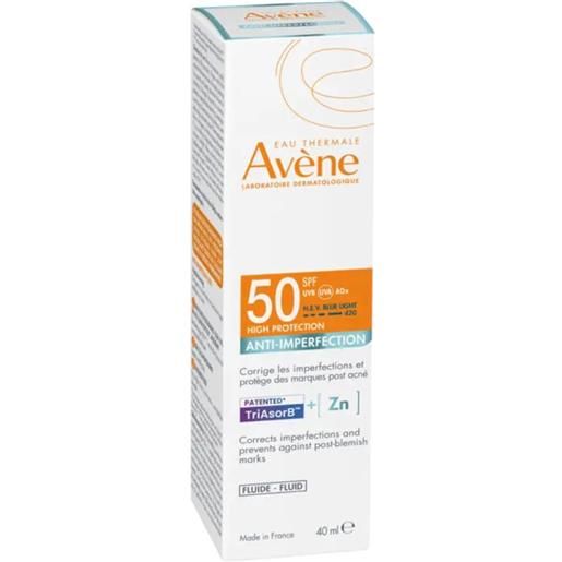 AVENE (Pierre Fabre It. SpA) avene eau thermale solare fluido anti-imperfezioni spf 50 40 ml