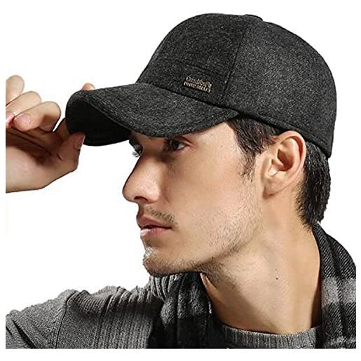 CLAPE winter baseball cap with ear flaps berretto da baseball con paraorecchie cappellini invernali warm wool cap outdoor sport cap