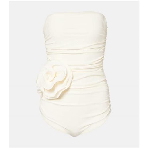 Magda Butrym costume intero con applicazione floreale