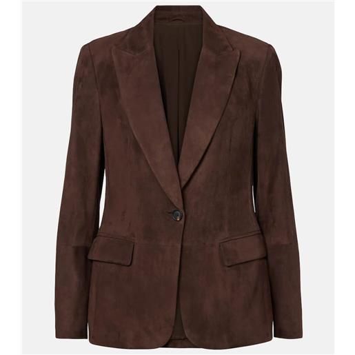 Brunello Cucinelli blazer in suede