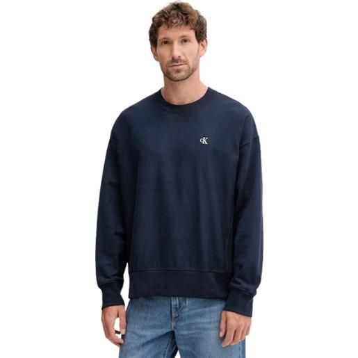 Calvin Klein felpa uomo dark sapphire lv04rc277g