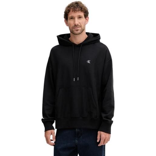 Calvin Klein felpa uomo con cappuccio black lv04rc278g