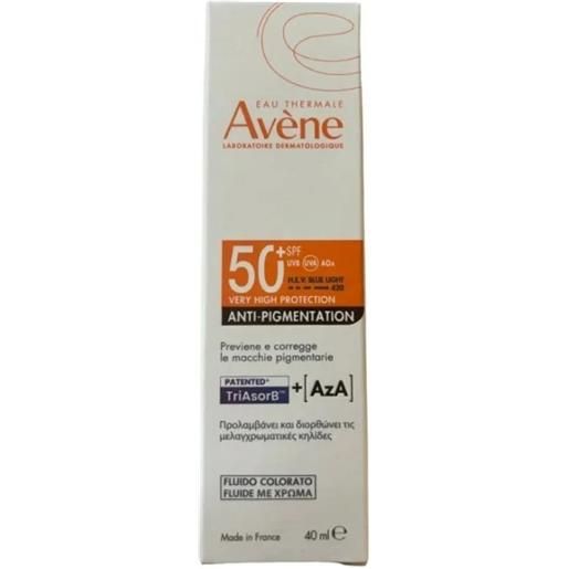 AVENE avène eau thermale solare fluido col antimacchie spf 50+ 40 ml