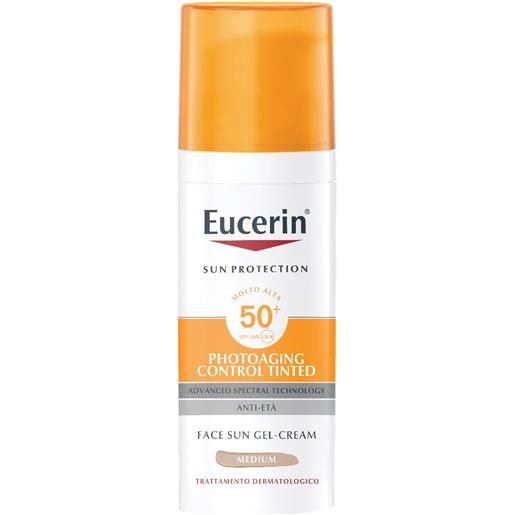 Eucerin sun protection - photoaging control tinted medium gel-crema spf50+, 50ml