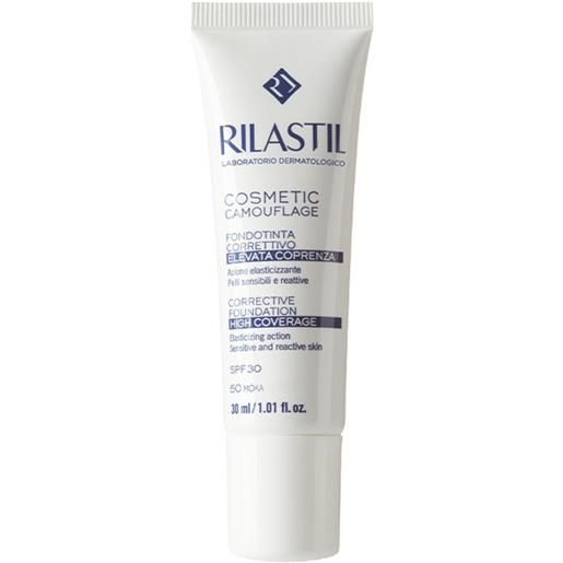 Rilastil cosmetic camouflage - fondotinta correttivo spf30 n. 50 moka, 30ml