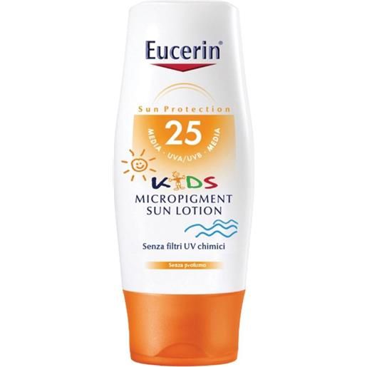 Eucerin sun kids micropigment lotion spf 25 protezione solare 150ml