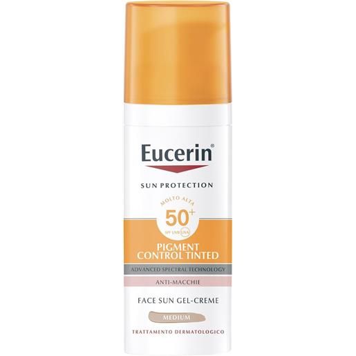 Eucerin sun protection - pigment control tinted medium fluido viso spf50+, 50ml