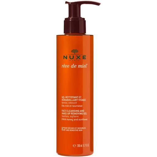 Nuxe reve de miel - gel struccante e detergente al miele, 200ml
