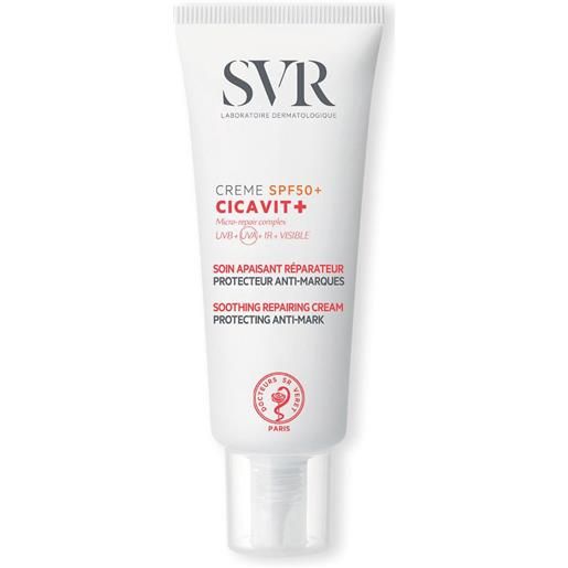 SVR cicavit+ - crème spf50+ trattamento lenitivo riparatore anti-segni, 40ml