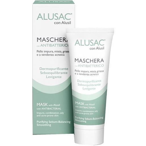 SKINIUS alusac con alusil maschera con antibatterico per pelle impura del viso 75 ml