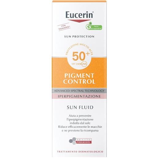 Eucerin sun protection - fluido solare viso spf50+, 50ml