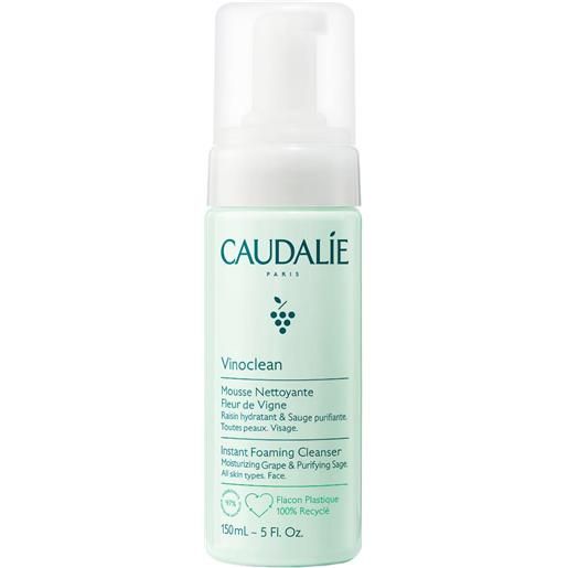 Caudalie vinoclean - schiuma detergente mousse soffice e leggera, 150ml