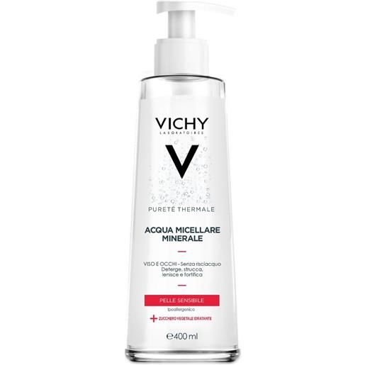 Vichy purete thermale - acqua micellare minerale per pelle sensibile, 400ml