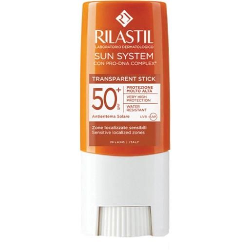 Rilastil sun system - stick transparent spf50+ solare zone sensibili, 8.5ml