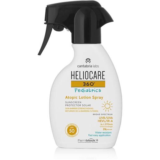 Heliocare 360° pediatrics atopic lotion spray spf50 solare corpo bambini, 250ml