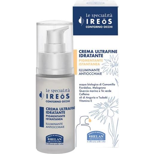 Helan ireos contorno occhi crema ultrafine idratante pigmentante istantanea 30ml - illumina il tuo sguardo con freschezza e set
