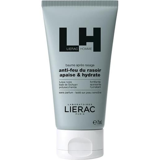 Lierac homme - balsamo dopobarba idratante trattamento lenitivo, 75ml