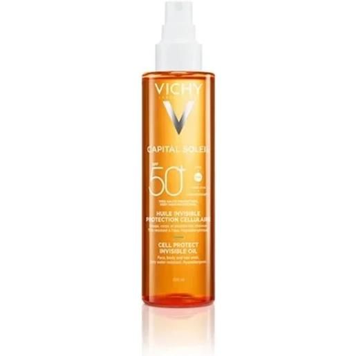 Vichy olio invisibile cell protect spf30 protezione solare 200ml