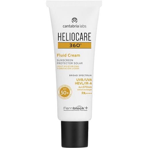 Heliocare 360° fluid cream spf50+ protezione solare viso e corpo, 50ml