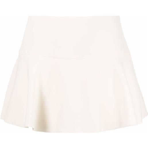 Valentino Garavani minigonna shorts svasata - toni neutri