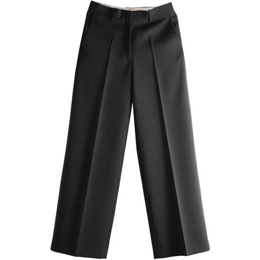 Calvin Klein pantaloni dritti in lana - nero