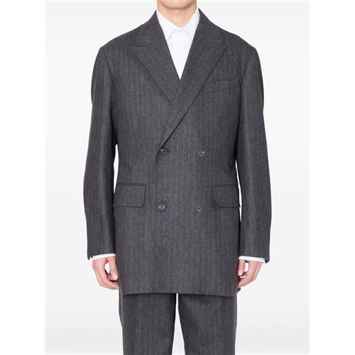 Kolor blazer doppiopetto gessato - grigio