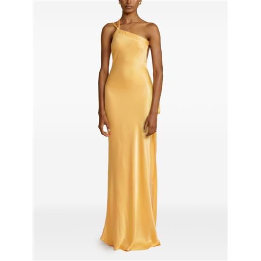 ARCINA ORI abito lungo monique asimmetrico - giallo