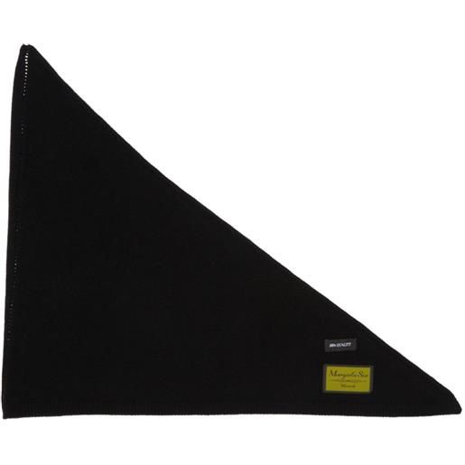 MM6 Maison Margiela sciarpa con applicazione logo - nero