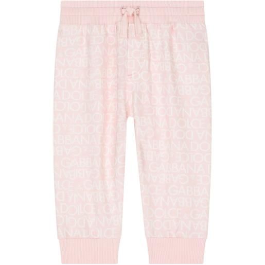 Dolce & Gabbana Kids leggings con stampa - rosa