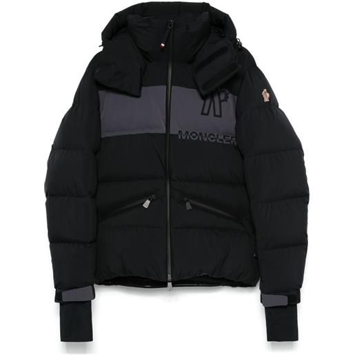 Moncler Grenoble piumino con cappuccio - nero