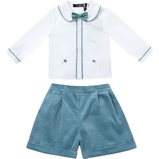 Moustache set di 2 shorts con tasche laterali - bianco