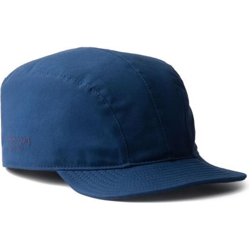 Prada cappello da baseball con ricamo - blu