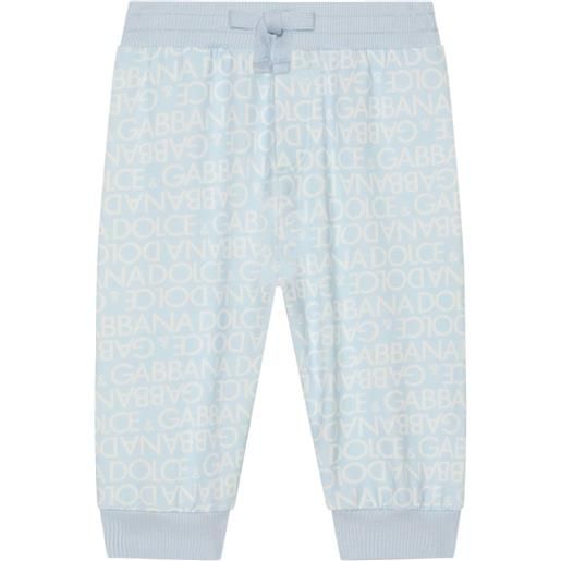 Dolce & Gabbana Kids leggings con stampa - blu