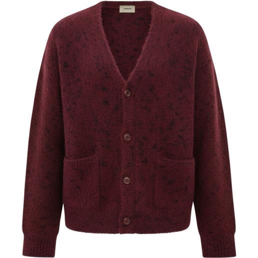 A Paper Kid cardigan con tasca applicata - rosso