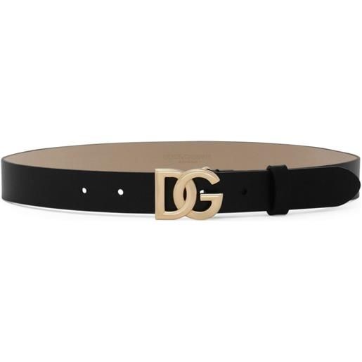 Dolce & Gabbana Kids cintura in pelle - nero