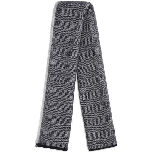 Brunello Cucinelli sciarpa con frange - grigio