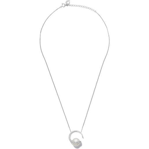 TASAKI collana aurora in oro bianco 18kt con perle dei mari del sud e diamanti TASAKI atelier - argento