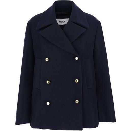 Grifoni completo doppiopetto in lana - blu