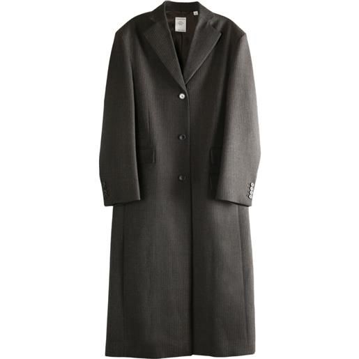 Calvin Klein cappotto con bottoni e tasche - grigio