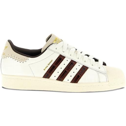 adidas sneakers superstar con effetto coccodrillo adidas x wales bonner - toni neutri